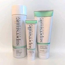 3X Supersmile Extra White Professional Whitening Toothpaste & Pre-Rinse READ!