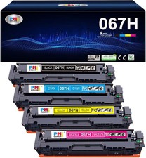 4 Pack set 067H Toner Cartridge for Canon Black Cyan Yellow Magenta new