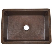Native Trails CPK293 Cocina Under mount Copper Kitchen Sink, 30" x 18.5", Ant...