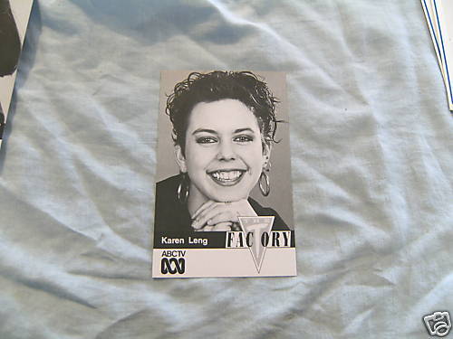 ABC TV FAN CARD - THE FACTORY, KAREN LENG - Picture 1 of 1