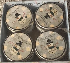 Chesapeake Bay Candles:Cinnamon, Lime Cilantro, Hot Apple Pie, Tahitian Vanilla.