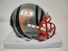 Hayden Hurst Autographed Who Dey Cincinnati Bengals Flash Mini Helmet COA BUF