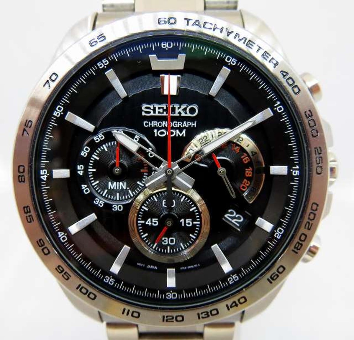 Seiko Chronograph 8T63-00G0 Stainless Steel Date Box Quartz Mens Watch Authentic Seiko Chronograph 8T63-00G0 Stainless Steel Date Box Quartz Mens Watch Authentic