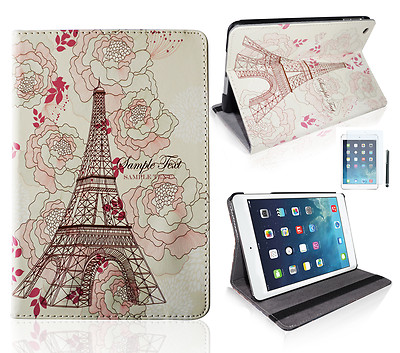 iPad mini / 2 Retina / 3 bag cover ''Paris Tower'' smart protective case sleeve pouch