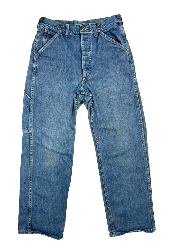 Lee Boss Of The Road 88 Jeans 70s Denim Loggers USA UNION Made Fit 27x28 VTG - Image 2 of 4