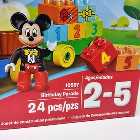 LEGO 10597 DUPLO Minnie & Mickey Mouse Birthday Parade Train 24pcs. COMPLETE! 