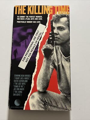 The Killing Time PROMOTIONAL VHS RARE 1987/88 New World Video