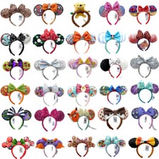 Disney Parks Loungefly Mickey Mouse Anna Frozen Cinderella Belle Ears Headband