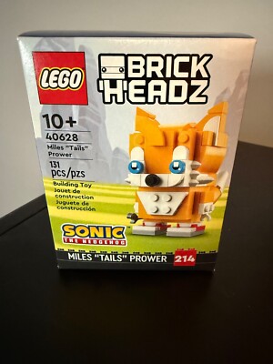 retired lego 40628  Brick Headz Miles ''tails'' Prower new in sealed box