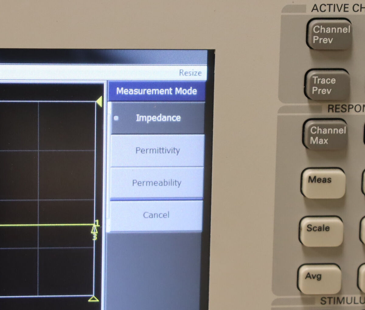 Keysight E4991B RF Impedance Analyzer 1MHz-3GHz opt 300/001 Keysight E4991B RF Impedance Analyzer 1MHz-3GHz opt 300/001