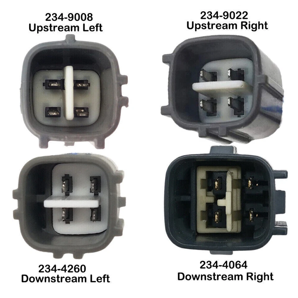4 шт датчиков кислорода вверх + вниз по течению для 2007-2011 Toyota Camry Lexus ES350 V6 3,5 л - Изображение 4 из 4