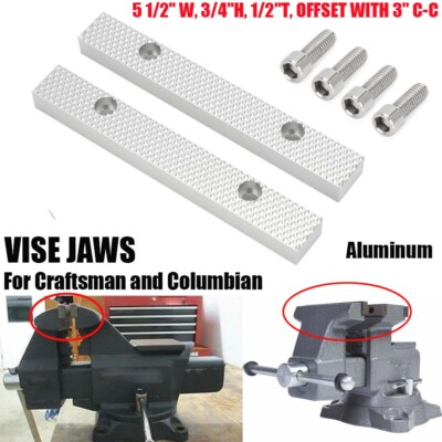 #ad #ad For Craftsman Columbian Vise Jaws 5 1 2quot; W 3 4quot;H 1 2quot;T 3quot; C C Offset Bench $35.99