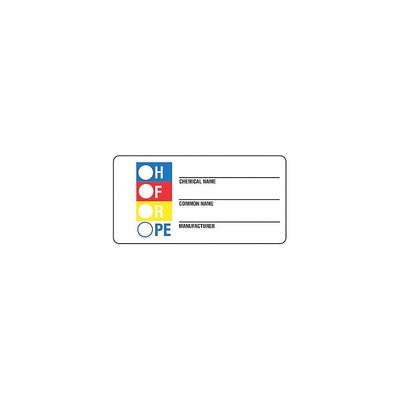 BADGER TAG & LABEL CORP 18006 HMIG Self-Laminating Label,PK500 9NMH1