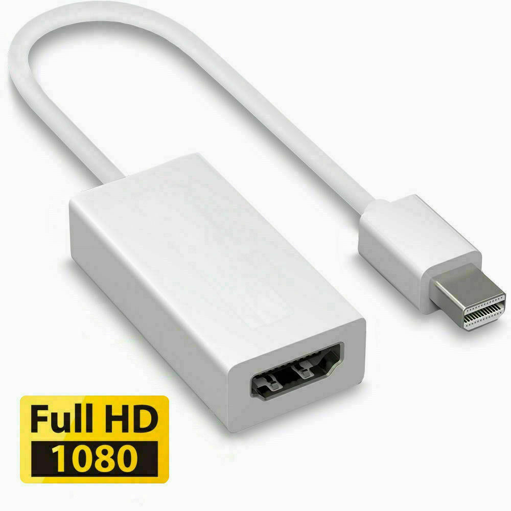 tornillo oportunidad pulgar Mini Display Port DP Thunderbolt to HDMI Adapter Cable For Macbook Pro Air  Mac | eBay