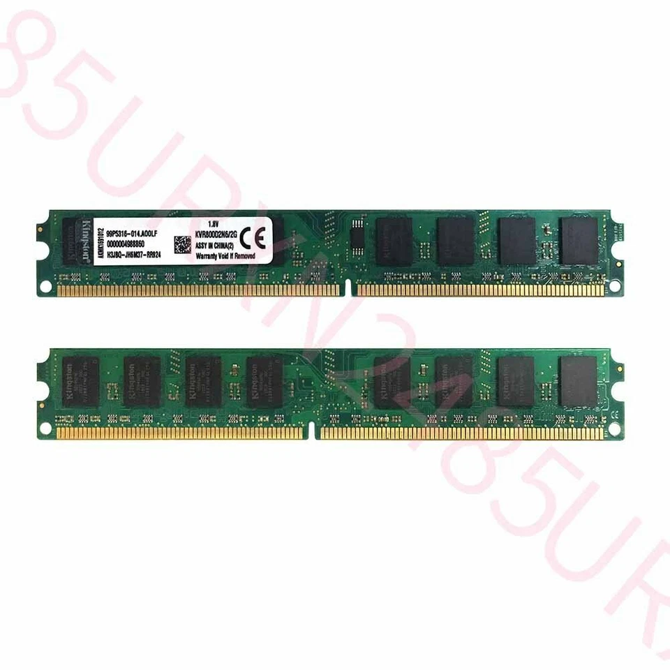 Kingston 8GB 4x 2GB PC2-6400 DDR2 800MHz KVR800D2N6/2G DIMM Desktop Memory ZT BT - Image 4 of 4