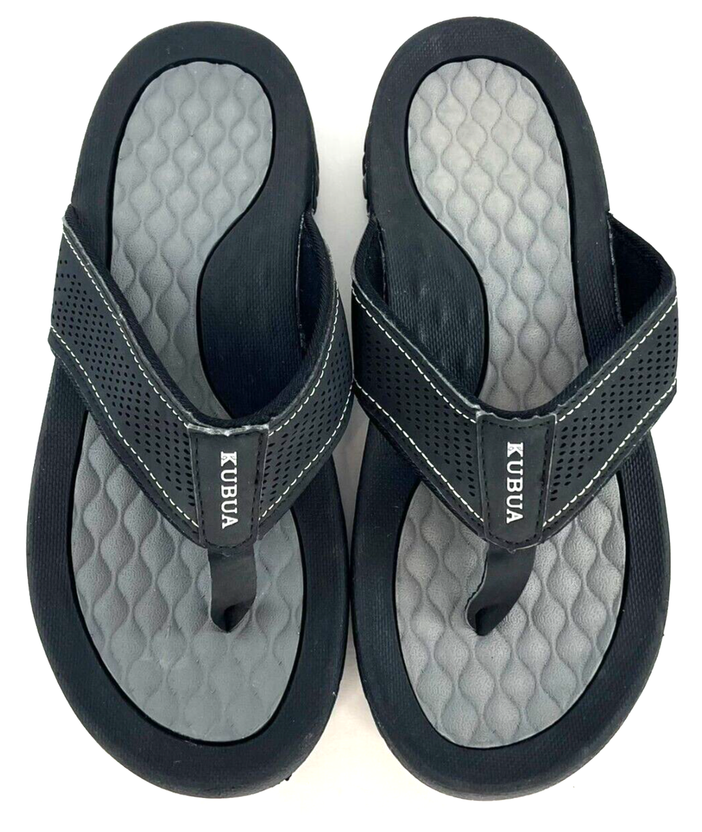 KUBUA Men's Beach Flip-Flops Water Sandals Outdoor Thong Size US12/EU45 NEW