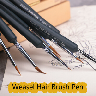 10er Pinselset Aus Nylon – Perfekt Für Acryl, Aquarell & Ölmalerei – Schwarze Künstlerpinsel