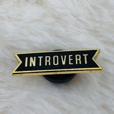 Introvert Enamel Personality Lapel Pin by These are Things
