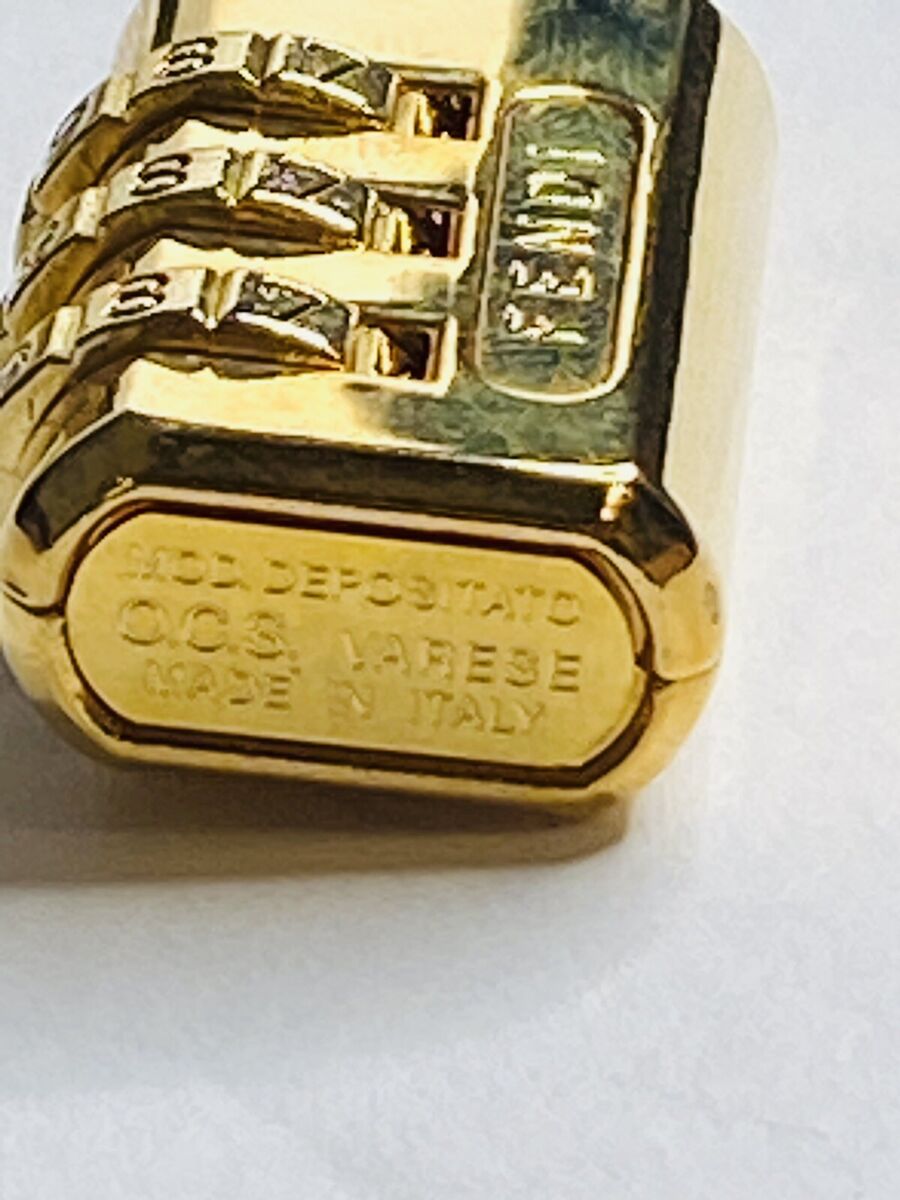 FENDI 隠れた留め具ロンクコト FF6121AUOK F0ZNM authentic fendi Padlock Gold Tone For Collectors 6 Pc (they