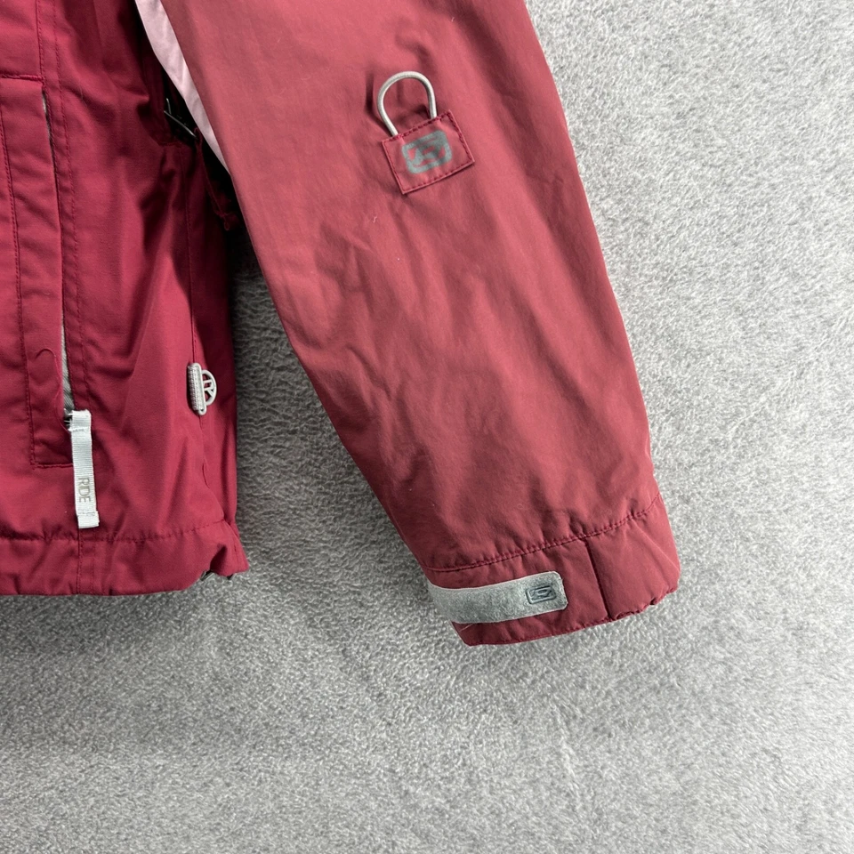 Abrigo Ride Snowboards Mujer Talla Mediana Serie Seca Forro Extraíble con Capucha Foto 2 de 4