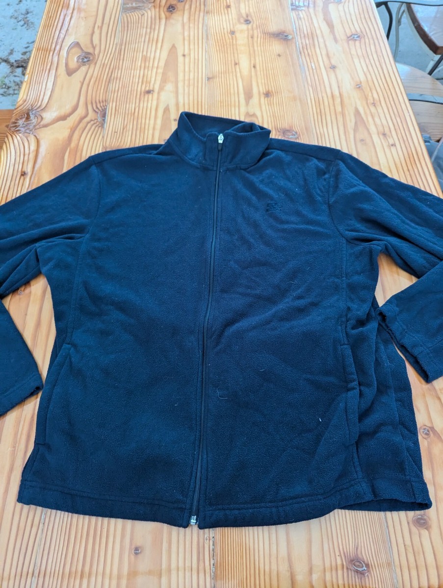 Starter Blue Zip Up Crewneck sweater sz L 100% polyester | eBay