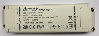 PAULMANN Controlador LED de repuesto Anway AW01-0017 con transformador transformador de 30 vatios 700 mA 30VA N12