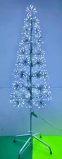 Seasons Design 95359050000 5' SNOWFLAKE TREE Blue White LED Lights Sparkle Light