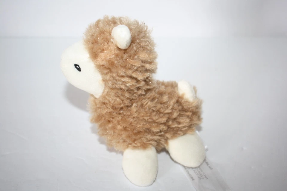 Animal Adventure Plush Llama Tan Beige Embroidered Eyes 6" Wild For Style 2020 - Image 3 of 4