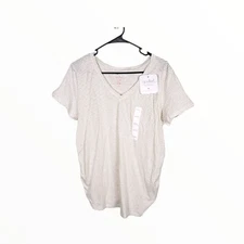 Maternity Striped V-Neck T-Shirt