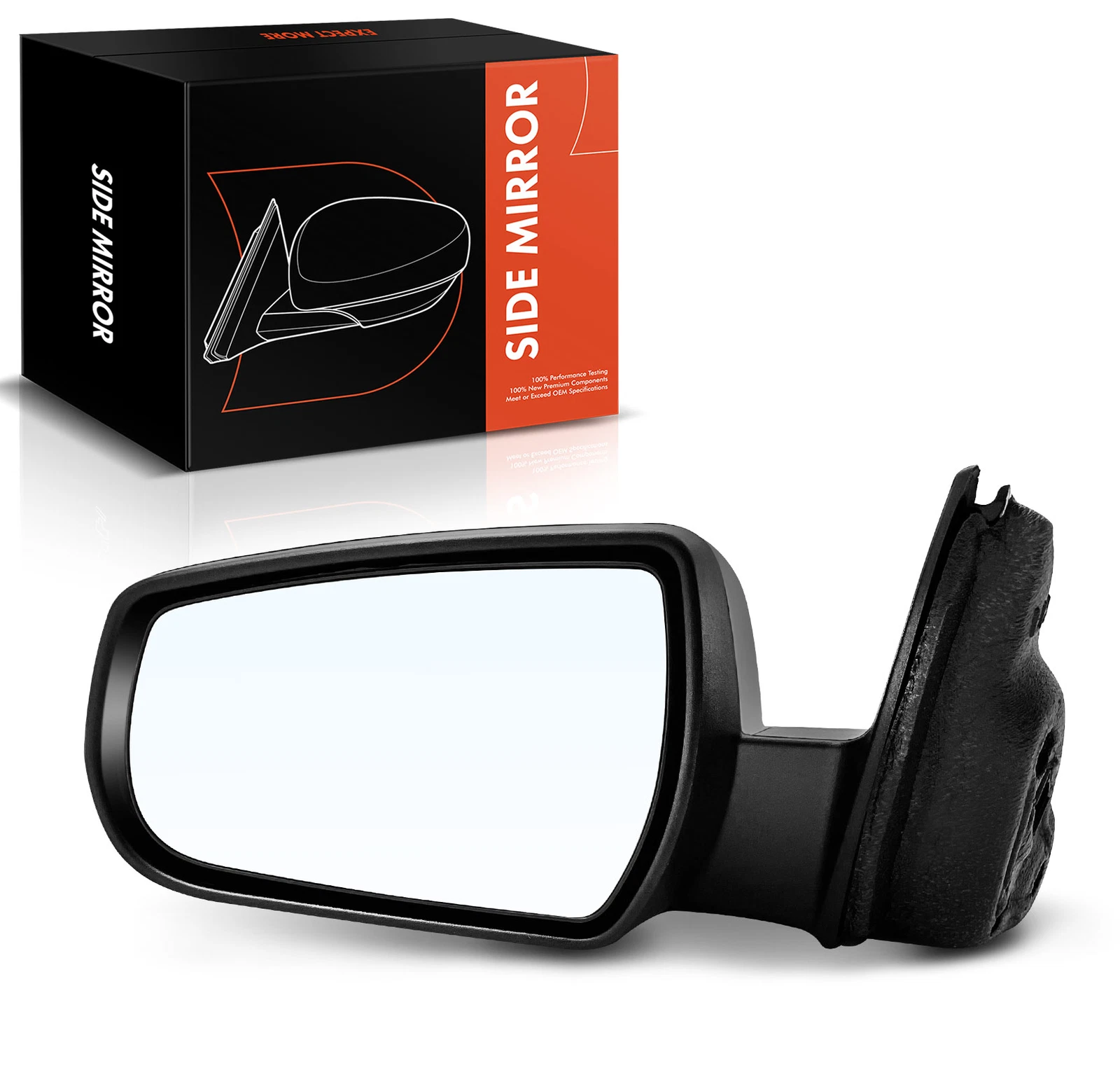 Left Side Textured Black Power Heated Mirror w/ Signal Light for Chevy Malibu