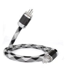 OCC Pure Copper Wire with Rhodium Plated US Version Plug HIFI Power Supply Cable