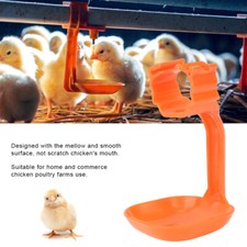 New 10Pcs Chicken Nipple Drinker Cups Waterer Hanging Cup Bent Arm Farm AOS