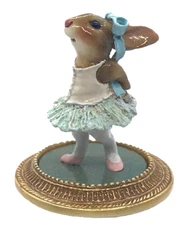Wee Forest Folk MU-01 Rabbit Dancer - Blue (Retired)