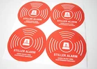 4x Silent Alarm Warning Sticker Decal ABUS Alarm System Dummy Security Protection