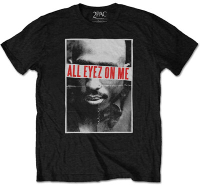 Tupac Maglietta Donna 2Pac 'All Eyez On Me' – Boyfriend Fit, Cotone, Taglia XXL, Licenza Ufficiale