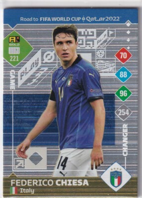 Panini Road to Qatar World Cup Karte 2022 Nr 221 Federico Chiesa Game Changer