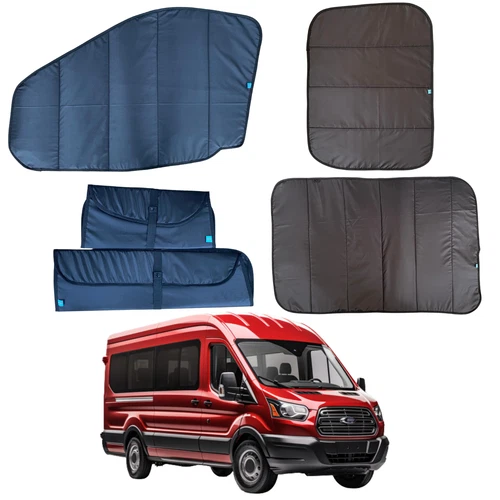 Ford Transit MK8 2015-2024 Magnetic Custom Insulated Thermal Window Cover Blinds