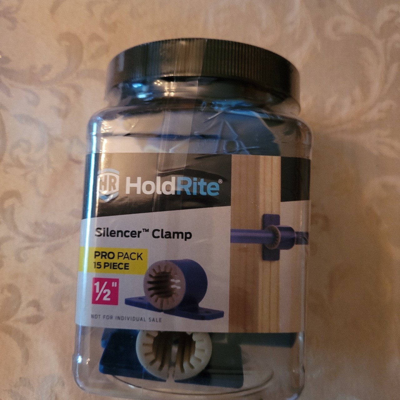 (15-Pk) HoldRite Silencer Clamp Plastic 1/2" 266J15 