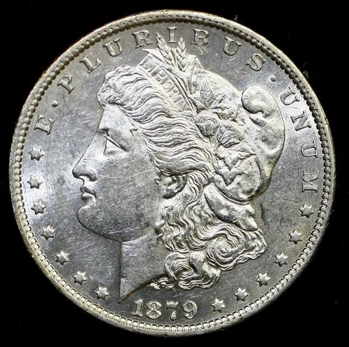 1879-O Morgan Silver Dollar.  AU #E35