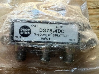 Drop Shop DS75-4DC 5-600 MHz 4-Way Splitter