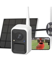 by Birdfy Upgraded Smart Bird Feeder Camera, Solar Powered, Auto Bird Video Capt