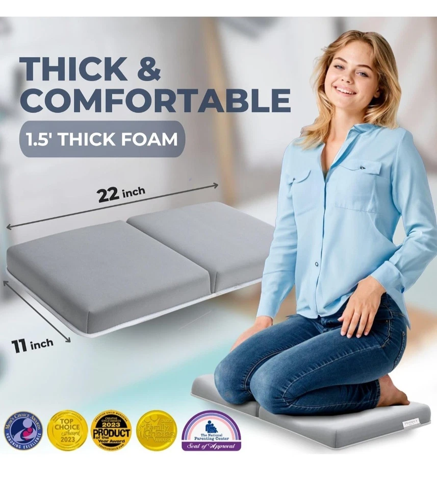 Juego de almohadillas para rodilleras y reposacodos de baño para bebé - Soporte de baño para bebé para rodillas y codos Foto 4 de 4