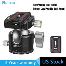 50mm Ball Head Low Profile Tripod Head DSLR Cameras/Mirrorless Cameras/Video Cam
