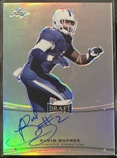 Alvin Bud Dupree 2015 Leaf Draft On-Card Autograph Prismatic Rookie Kentucky. rookie card picture