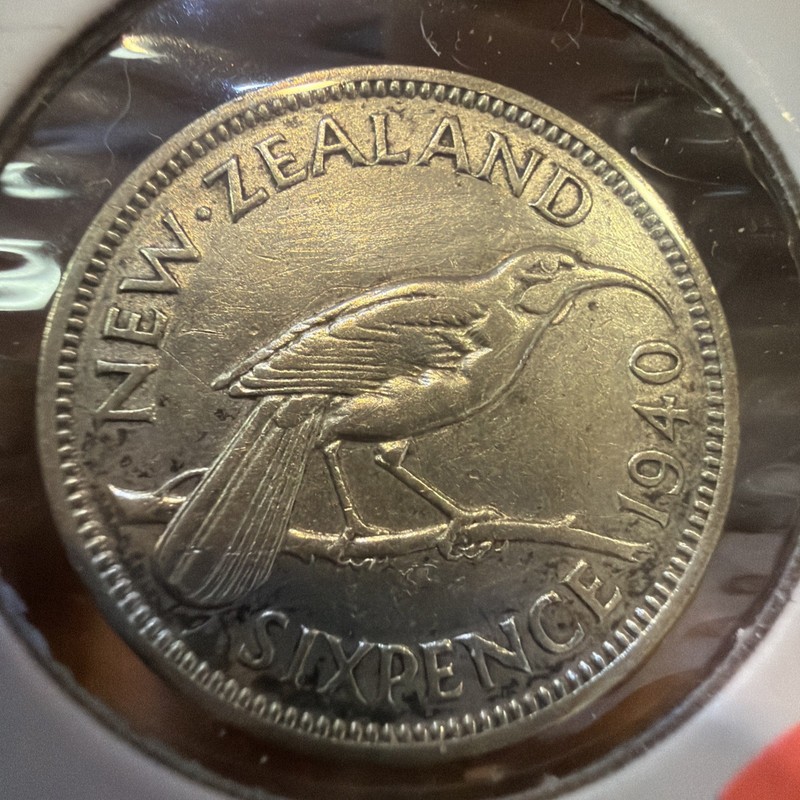 NEW ZEALAND 1940 Sixpence R69