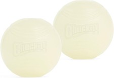 Chuckit! Ball Glow In the Dark Dog Toy, Durable Rubber Balls, Medium 