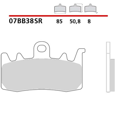 BREMBO FRONT BRAKE PAD KIT FOR DUCATI SCRAMBLER SPORT / SPECIAL 18-20-07BB38S
