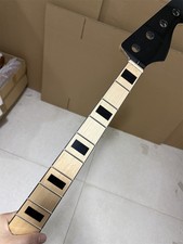 Gloss Maple J bass guitar neck 4 String 20 fret 34" Maple Fretboard Inlay Parts