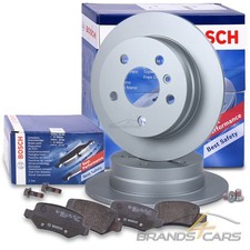BOSCH BREMSSCHEIBEN +BREMSBEL&Auml;GE HINTEN F&Uuml;R MERCEDES A-KLASSE W169 B-KLASSE W245