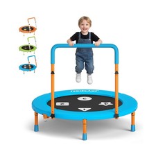 3FT Toddler Trampoline with Adjustable Handlebar, 36" Foldable  Spring-Free,...